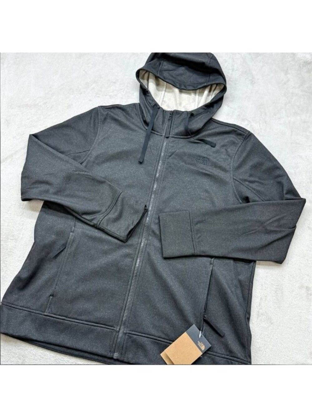 The North Face Mattea FZ Hoodie TNF Black Heather NF0A47EB Womens M New with Tag